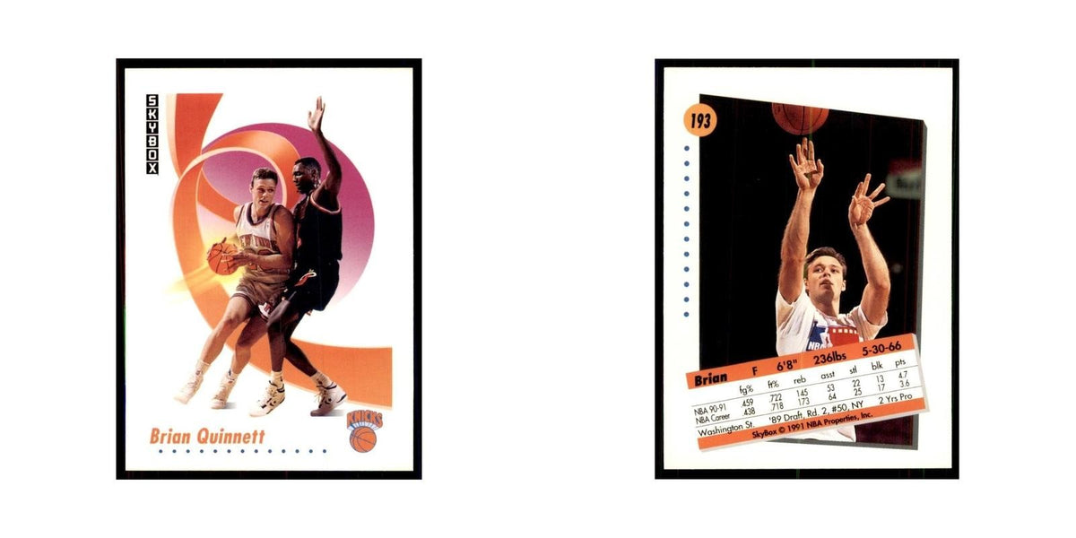 1991 SkyBox Brian Quinnett Basketball Cards #193