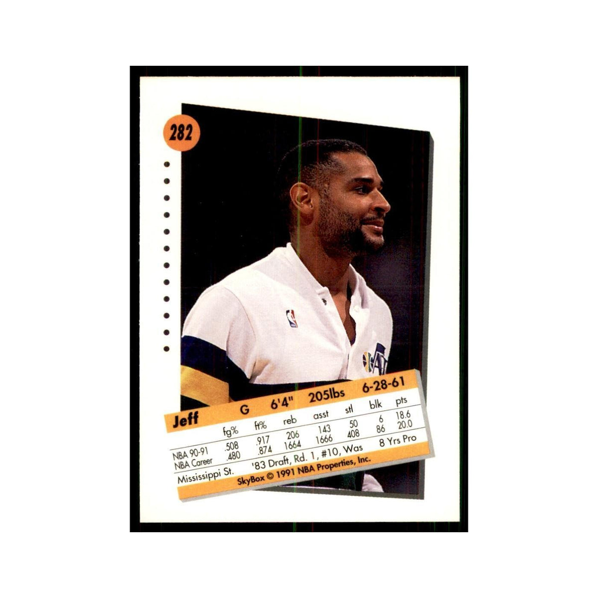 1991 SkyBox Jeff Malone Basketball Cards #282