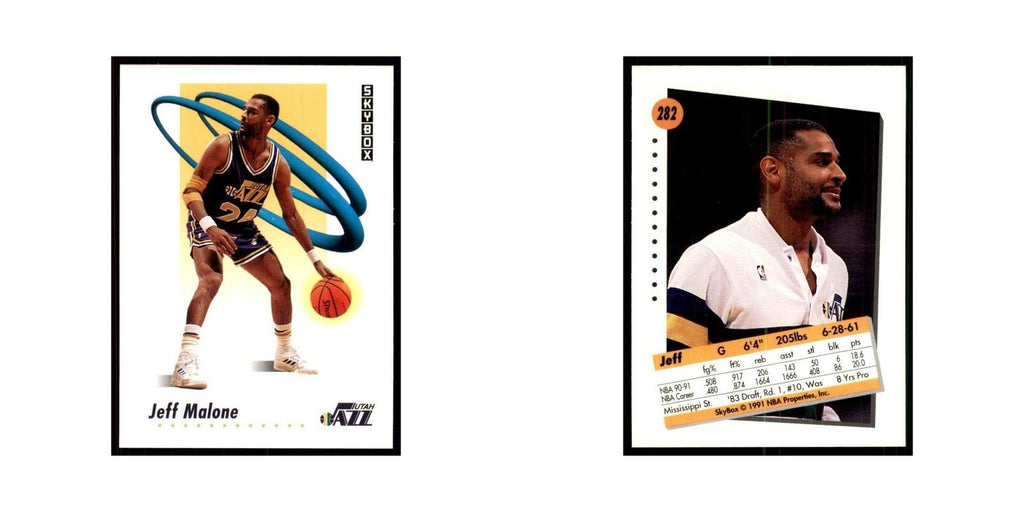 1991 SkyBox Jeff Malone Basketball Cards #282