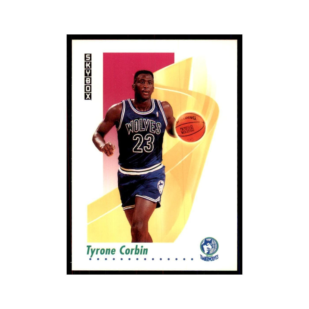 1991 SkyBox Tyrone Corbin Basketball Cards #169