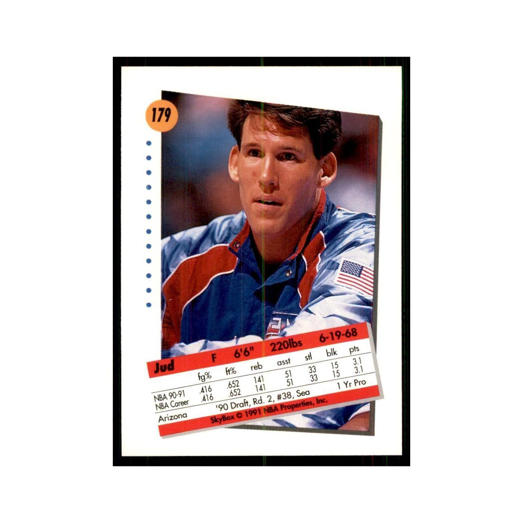 1991 SkyBox Jud Buechler Basketball Cards #179