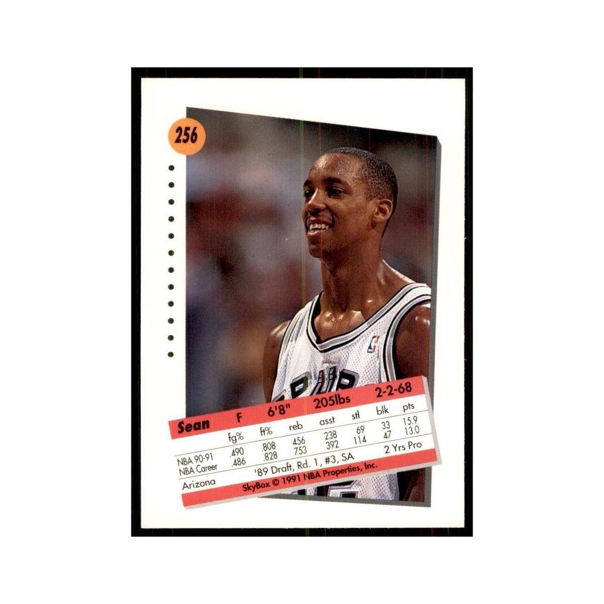 1991 SkyBox Sean Elliott Basketball Cards #256