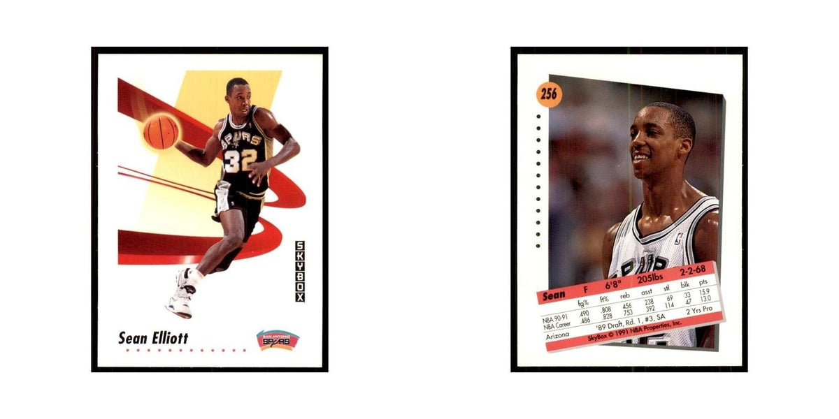 1991 SkyBox Sean Elliott Basketball Cards #256