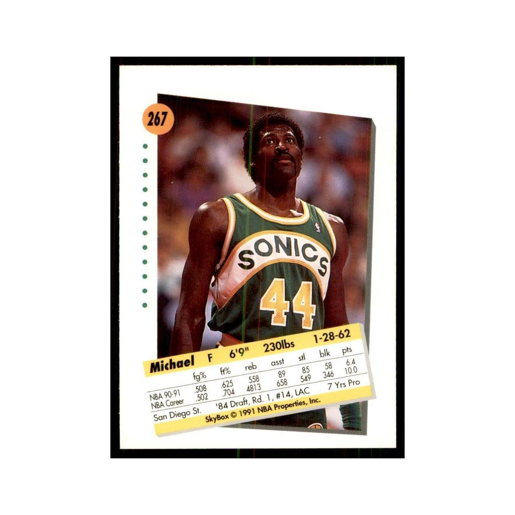 1991 SkyBox Michael Cage Basketball Cards #267