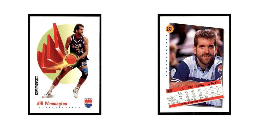 1991 SkyBox Bill Wennington Basketball Cards #253