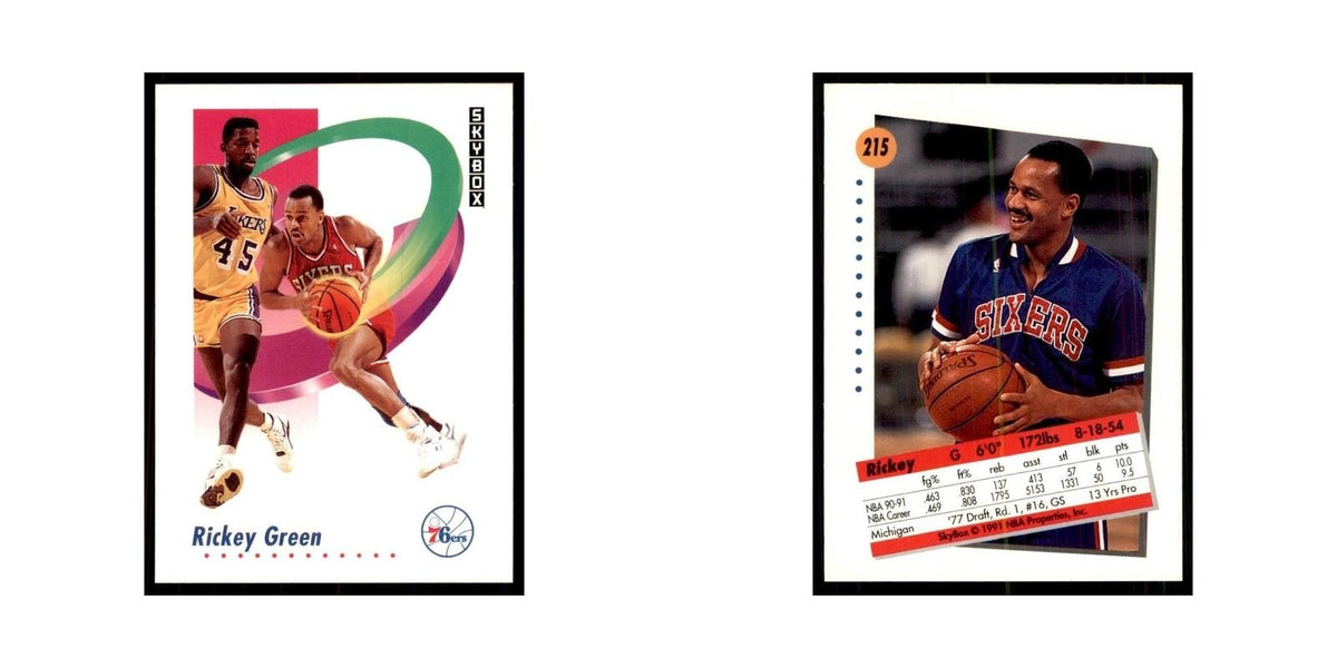 1991 SkyBox Rickey Green Basketball Cards #215