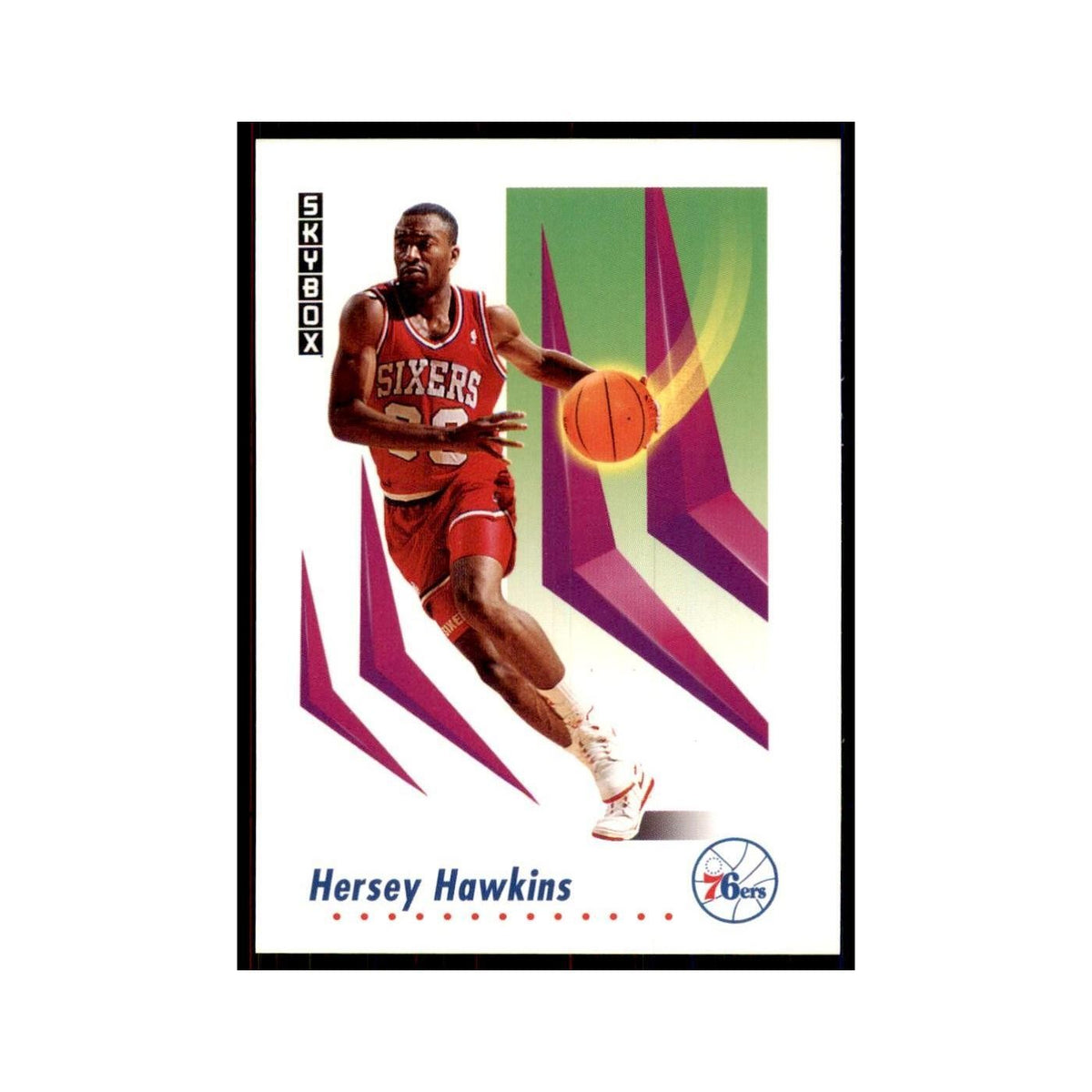1991 SkyBox Hersey Hawkins Basketball Cards #216