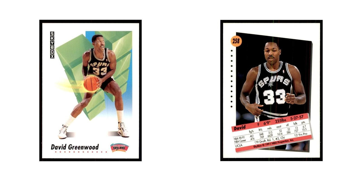 1991 SkyBox David Greenwood Basketball Cards #258