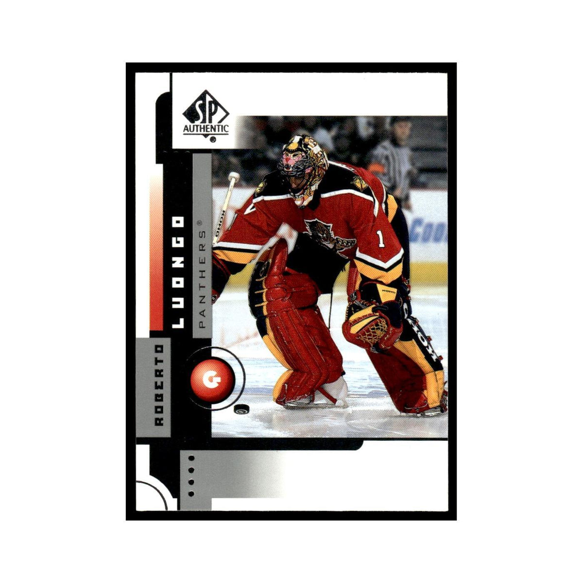 Roberto Luongo 2001 Upper Deck SP Authentic #37 Florida Panthers Hockey Card NM