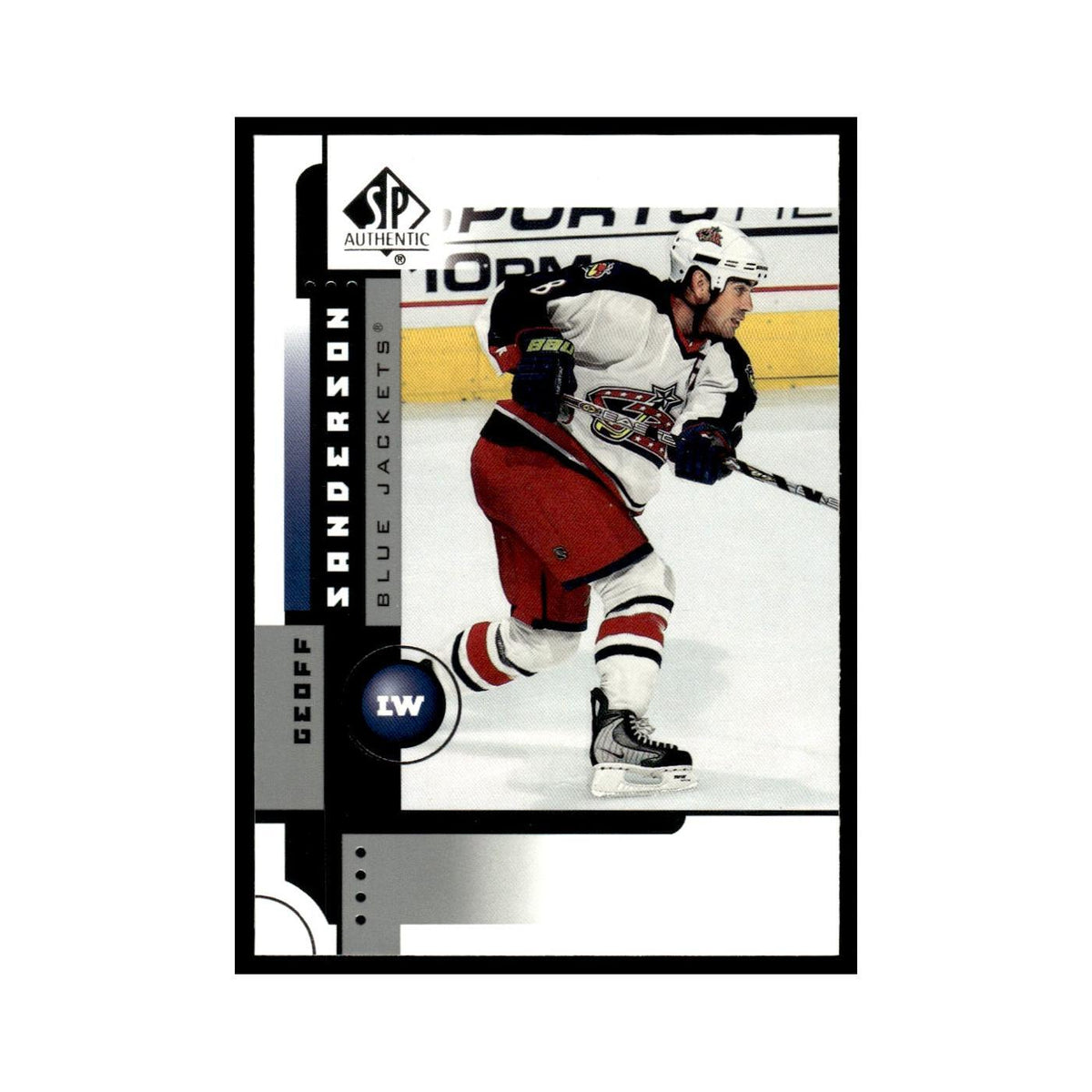 Geoff Sanderson 2001 Upper Deck SP Authentic #22 Columbus Blue Jackets NM