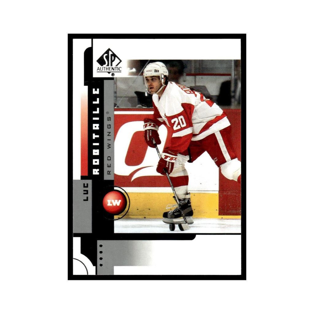 Luc Robitaille 2001 Upper Deck SP Authentic #30 Detroit Red Wings Hockey Card NM