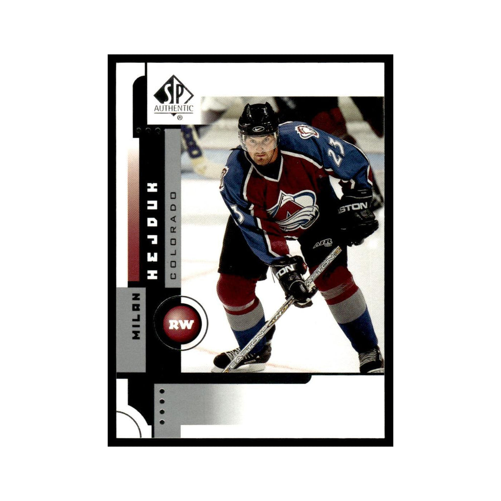 Milan Hejduk 2001 Upper Deck SP Authentic #17 Colorado Avalanche Hockey Card NM