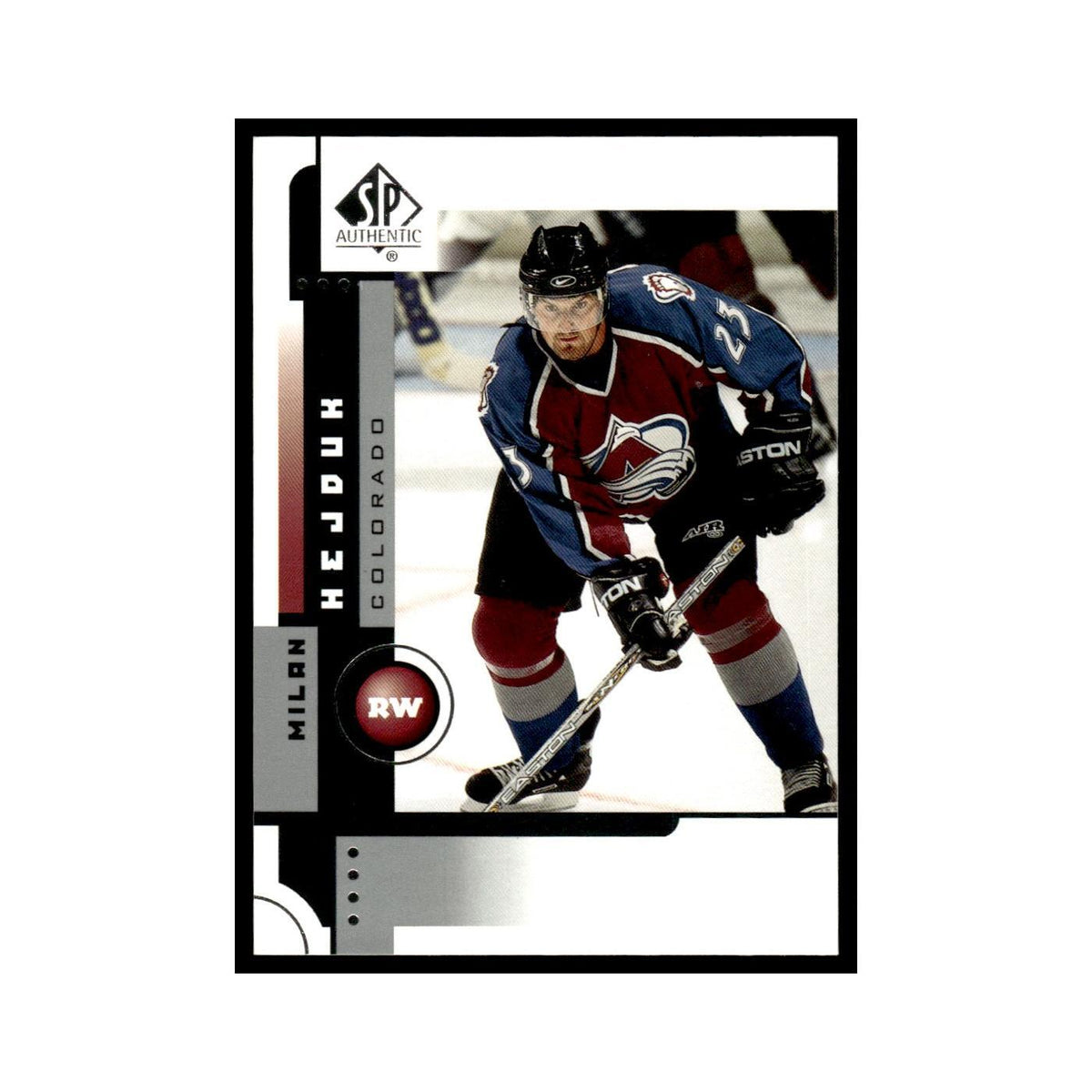 Milan Hejduk 2001 Upper Deck SP Authentic #17 Colorado Avalanche Hockey Card NM