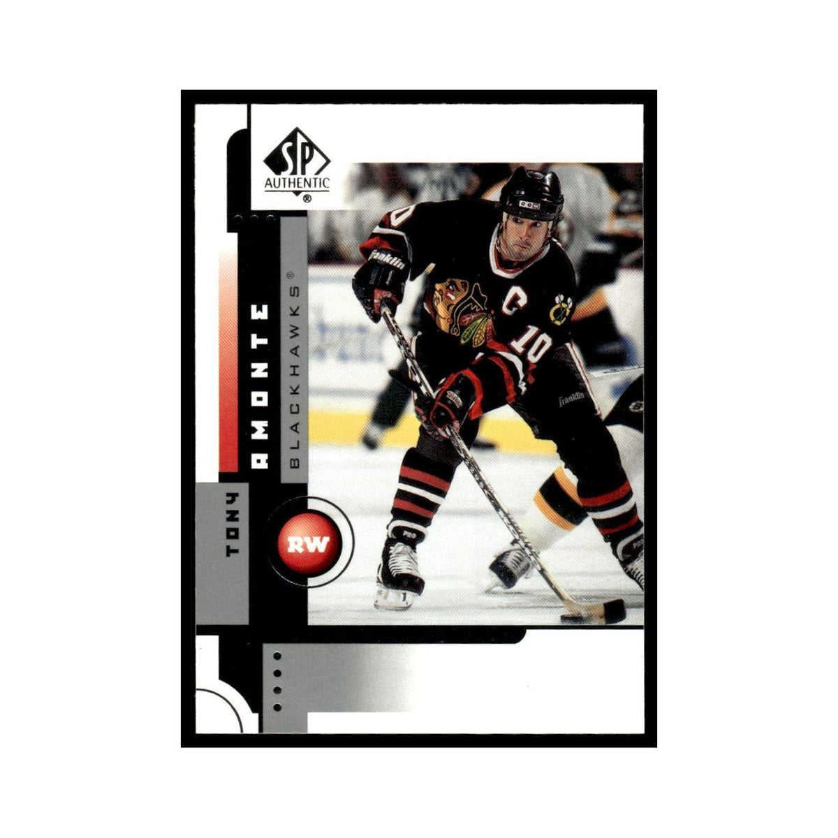 Tony Amonte 2001 Upper Deck SP Authentic #14 Chicago Blackhawks Hockey Card NM