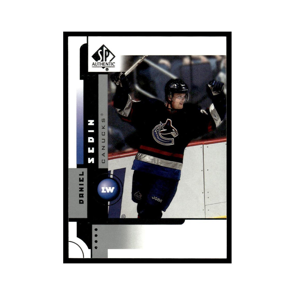 Daniel Sedin 2001 Upper Deck SP Authentic #86 Vancouver Canucks Hockey Card NM