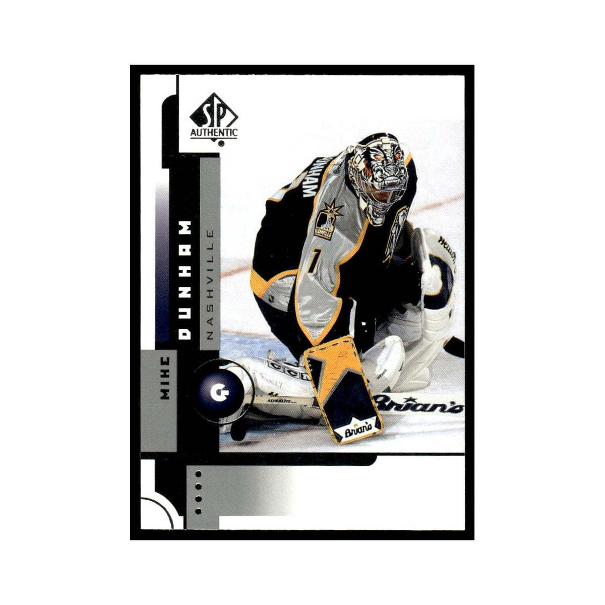 Mike Dunham 2001 Upper Deck SP Authentic #46 Nashville Predators Hockey Card NM