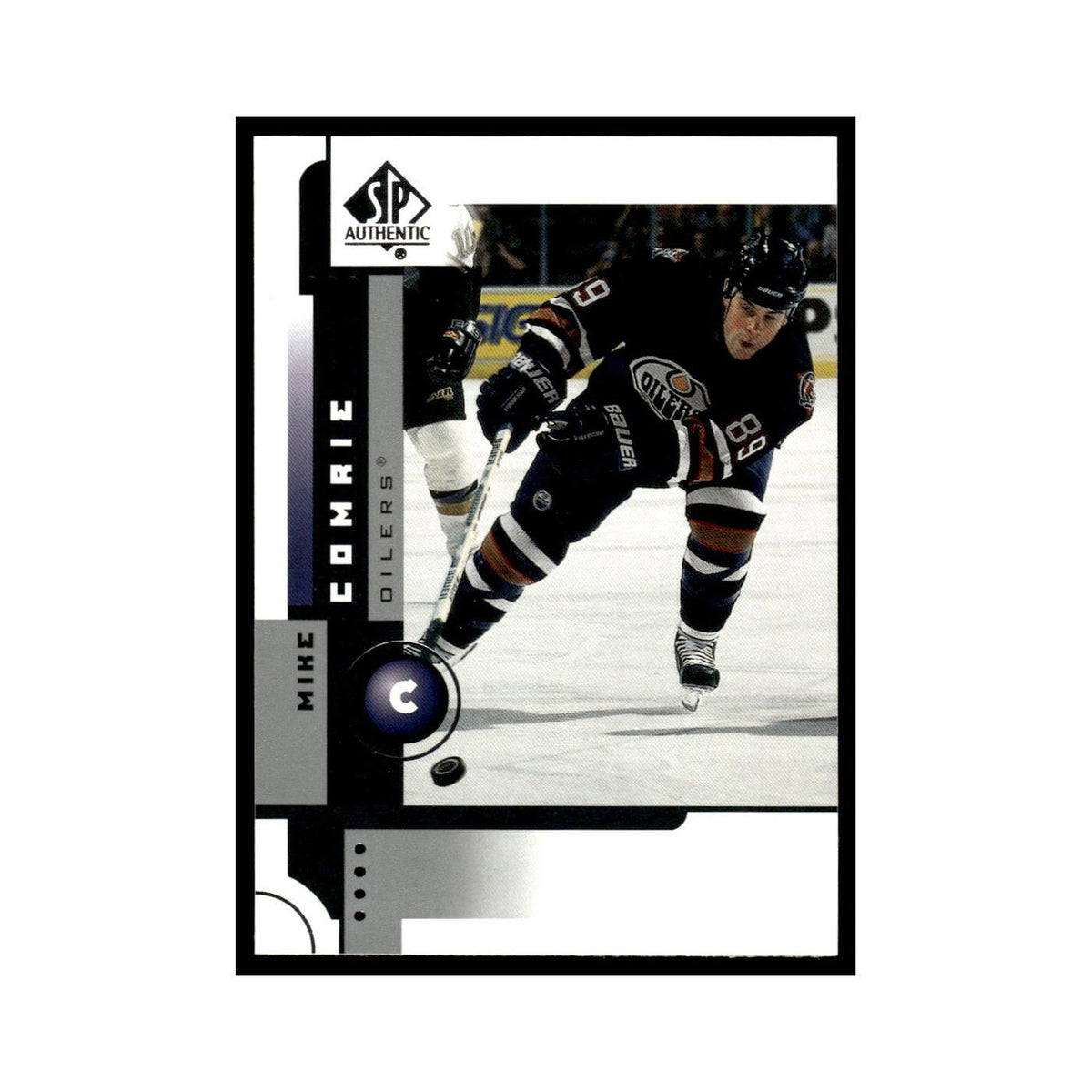 Mike Comrie 2001 Upper Deck SP Authentic #34 Edmonton Oilers Hockey Card NM