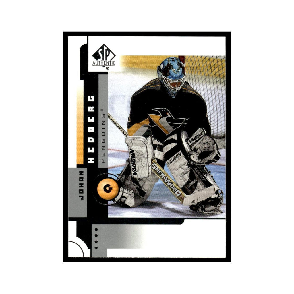 Johan Hedberg 2001 Upper Deck SP Authentic #70 Pittsburgh Penguins NM