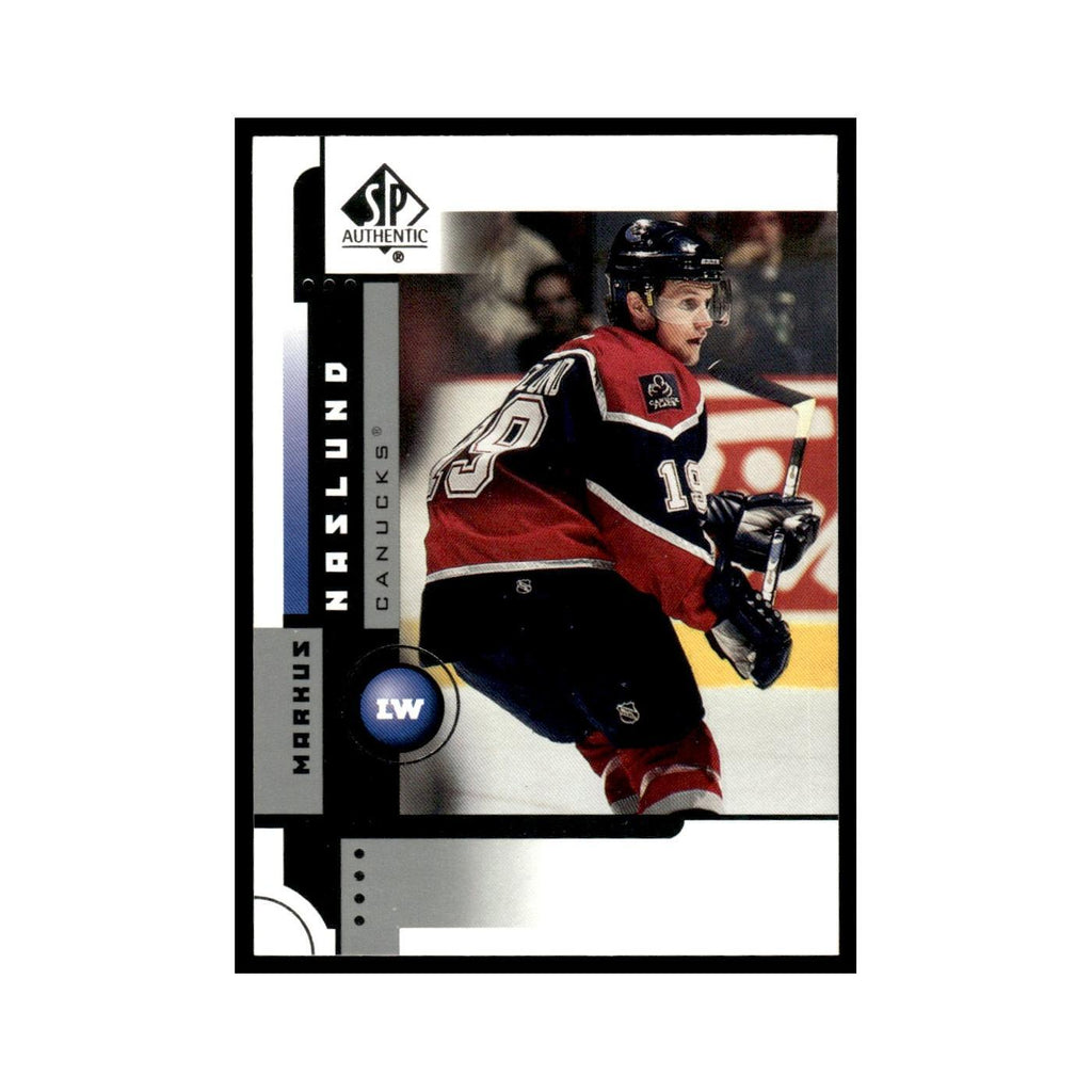 Markus Naslund 2001 Upper Deck SP Authentic #85 Vancouver Canucks Hockey Card NM