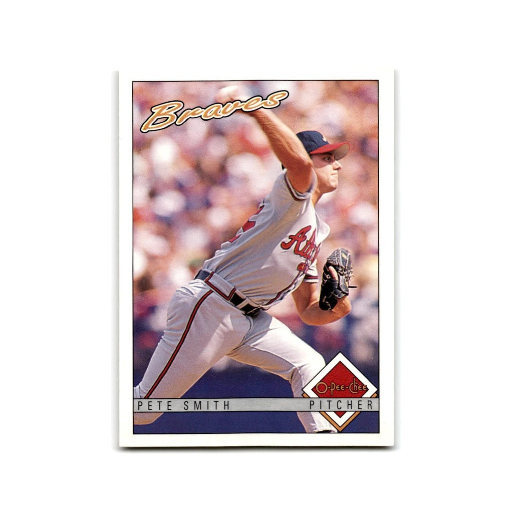 Pete Smith 1993 O-Pee-Chee #222 Atlanta Braves Baseball Card NM