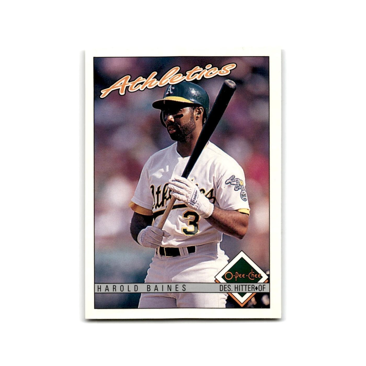 Harold Baines 1993 O-Pee-Chee #3 Oakland Athletics Baseball Card NM