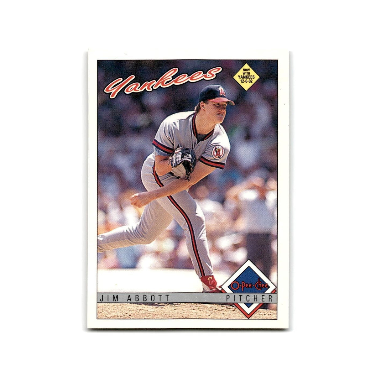 Jim Abbott 1993 O-Pee-Chee #1 New York Yankees Baseball Card NM