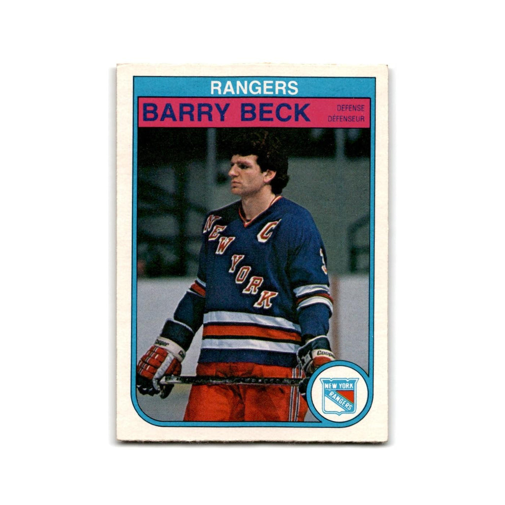 1982 O-Pee-Chee Barry Beck New York Rangers #219