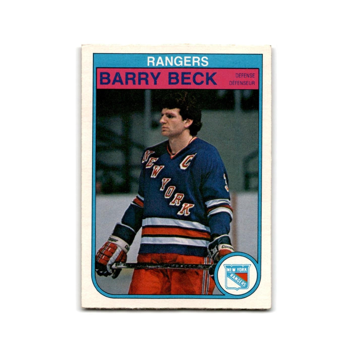 1982 O-Pee-Chee Barry Beck New York Rangers #219