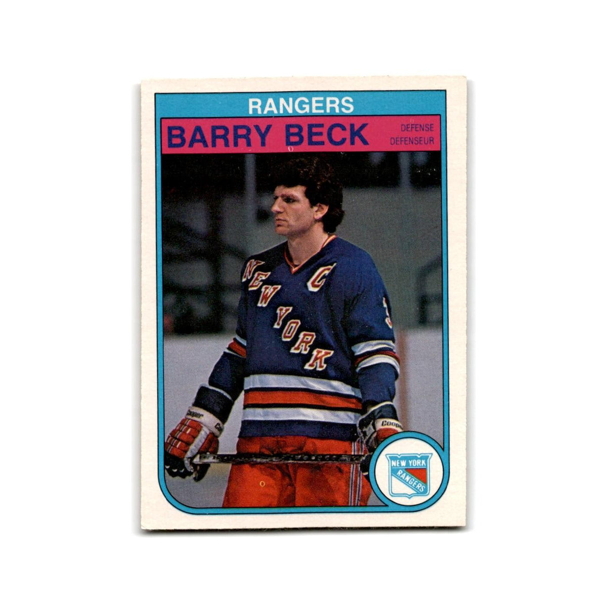 1982 O-Pee-Chee Barry Beck New York Rangers #219