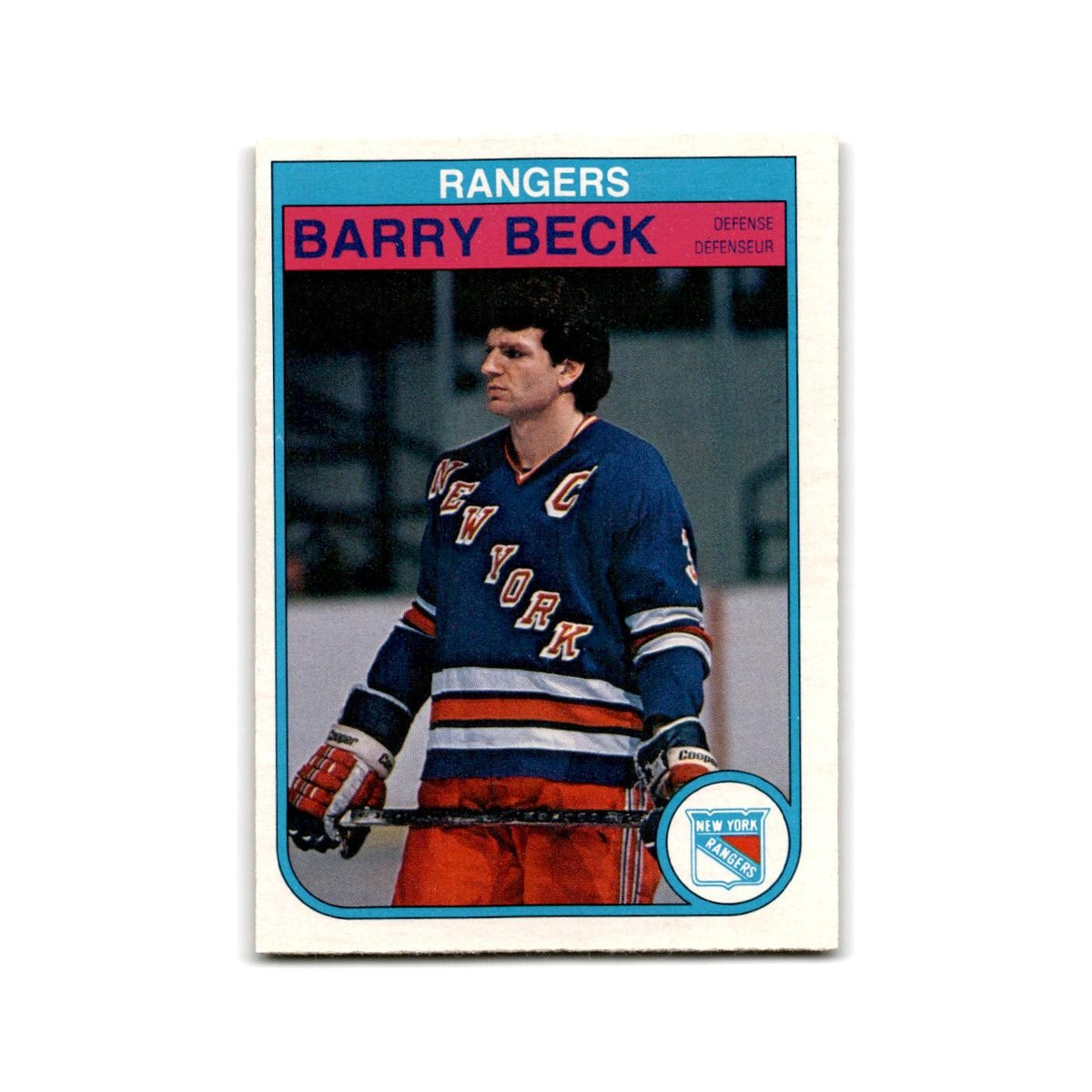 1982 O-Pee-Chee Barry Beck New York Rangers #219
