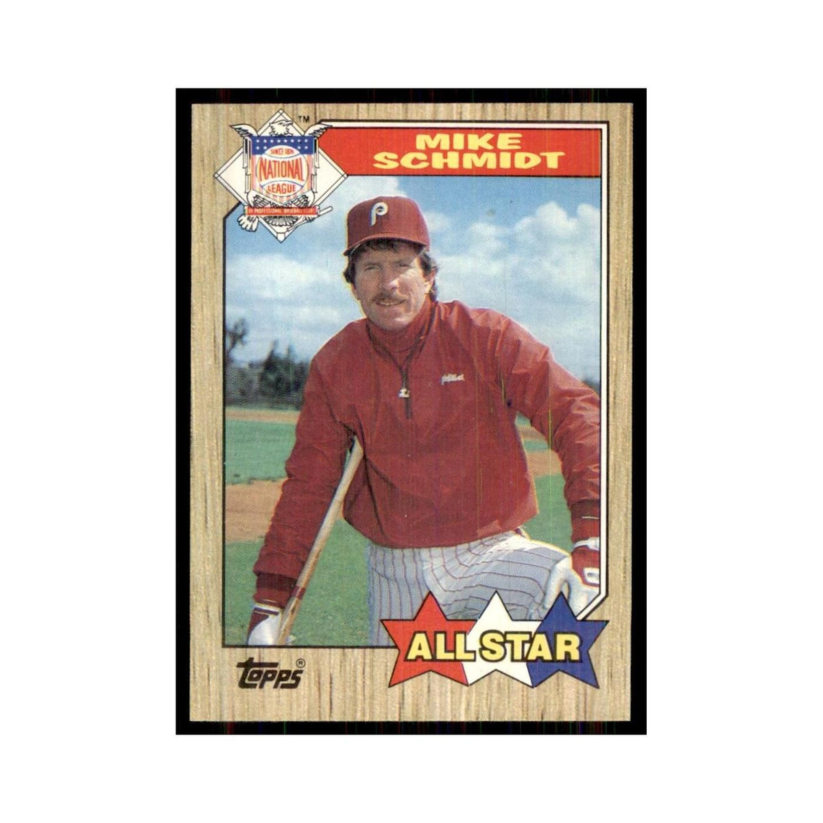 1987 Topps Baseball Card Mike Schmidt #597