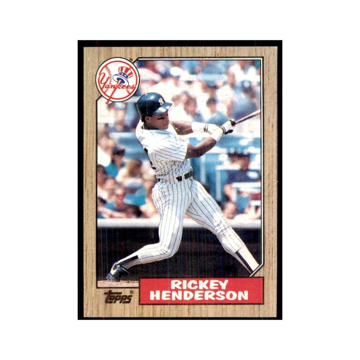 1987 Topps Baseball Card Rickey Henderson #735