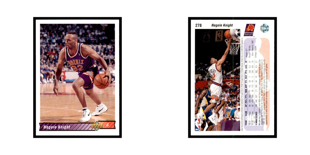 1992 Upper Deck Negele Knight Basketball Cards #278