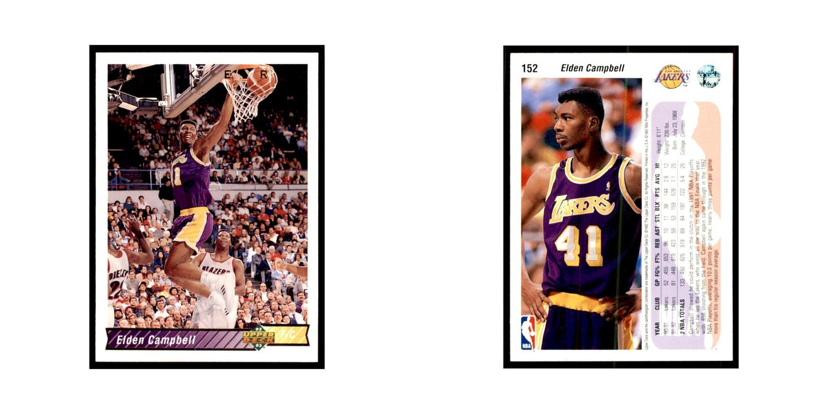 1992 Upper Deck Elden Campbell Basketball Cards #152