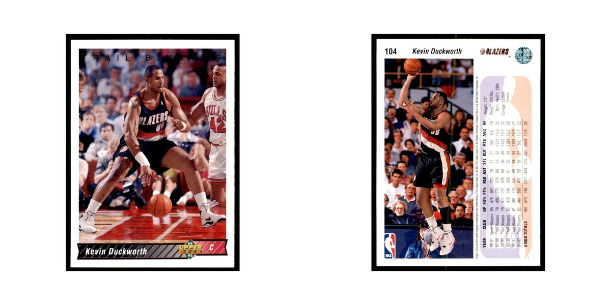 1992 Upper Deck Kevin Duckworth Basketball Cards #104