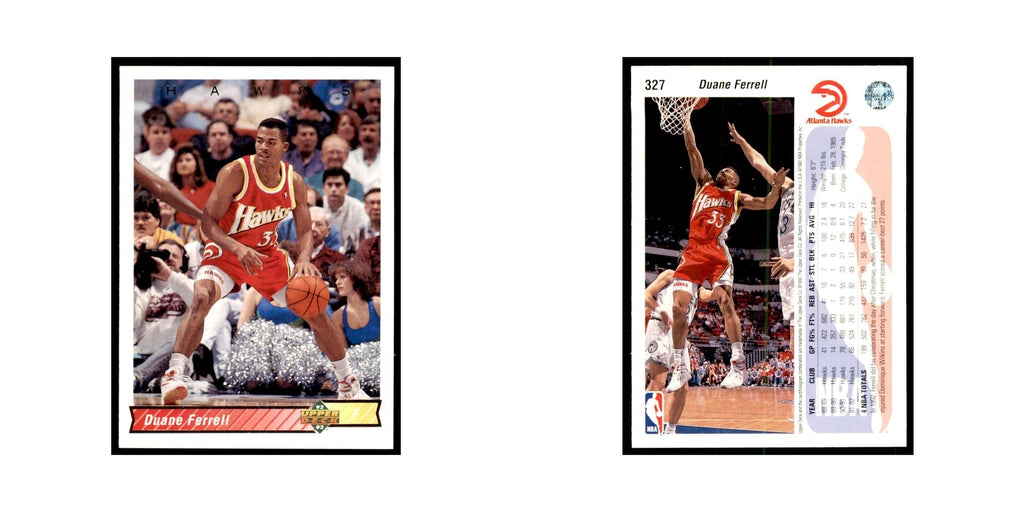 1992 Upper Deck Duane Ferrell Basketball Cards #327