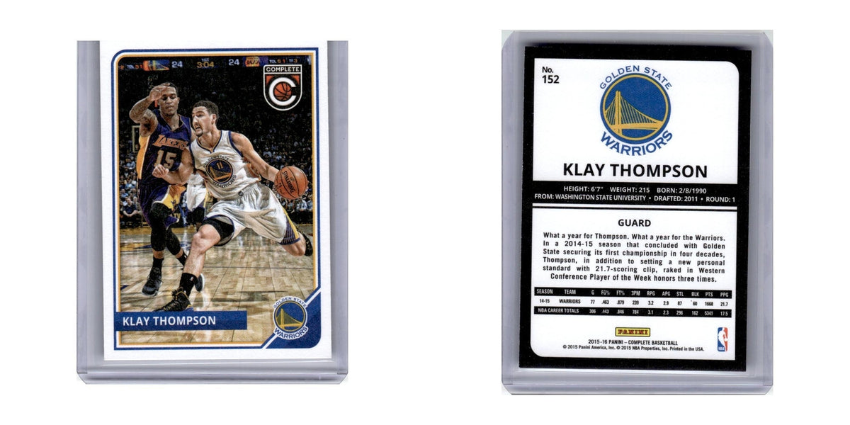 2015 Panini Complete Klay Thompson Golden State Warriors #152