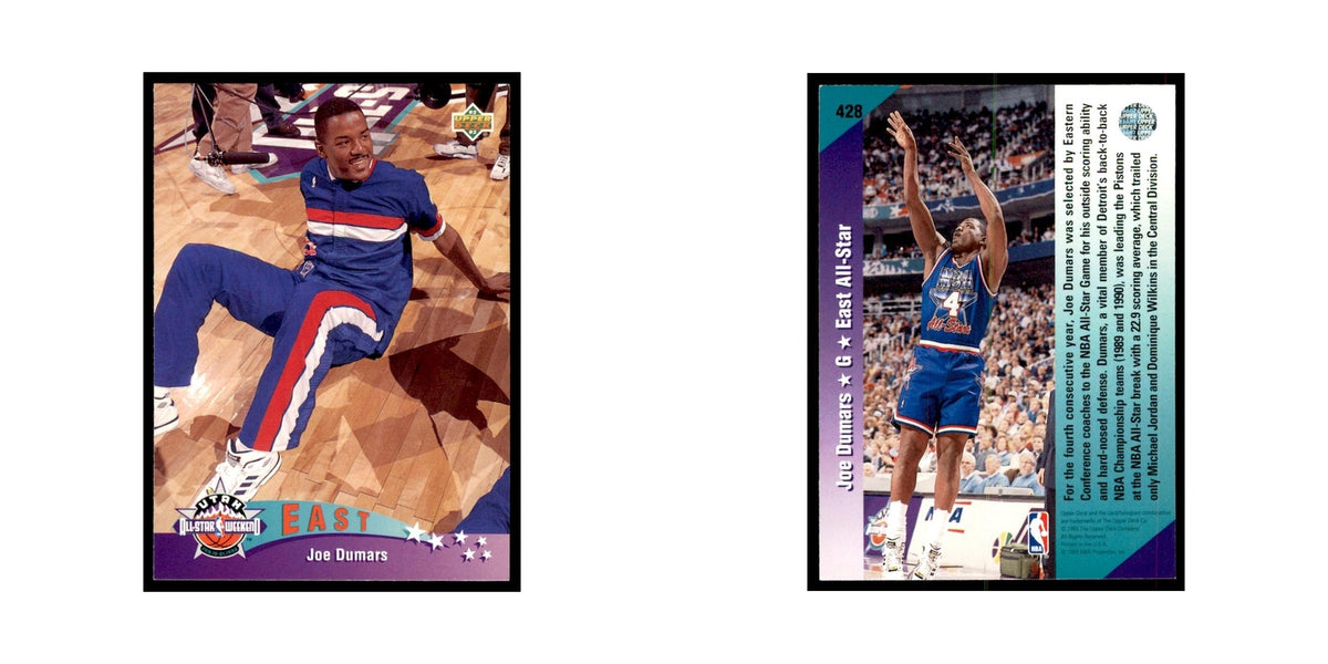 1992 Upper Deck Joe Dumars Basketball Cards #428