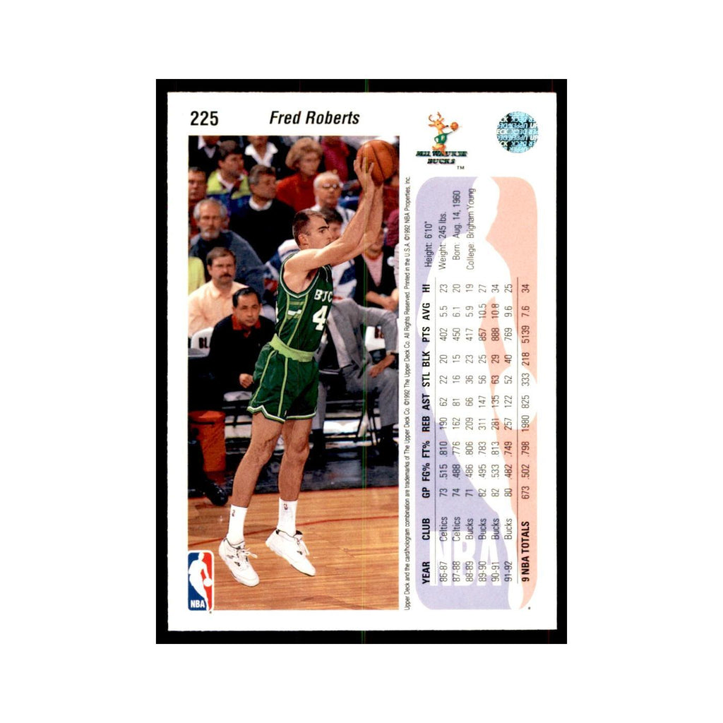 1992 Upper Deck Fred Roberts Basketball Cards #225