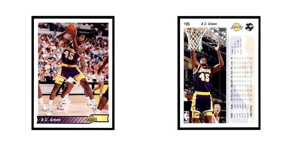 1992 Upper Deck A.C. Green Basketball Cards #195