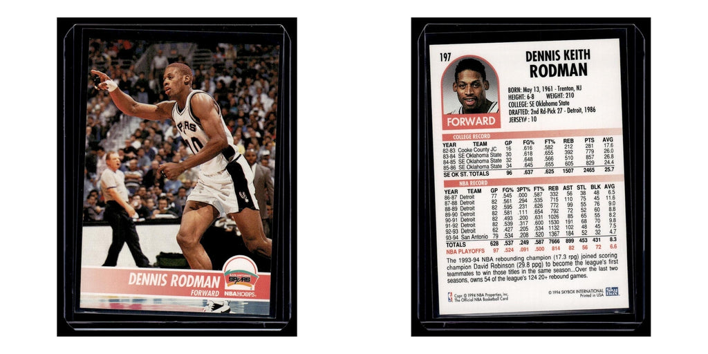 1994 Hoops Dennis Rodman Spurs #197