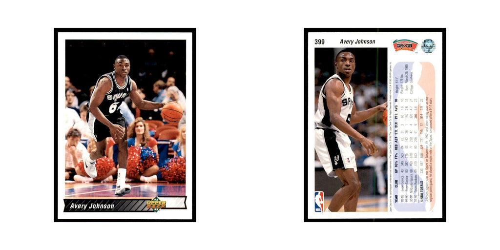 1992 Upper Deck Avery Johnson Basketball Cards #399