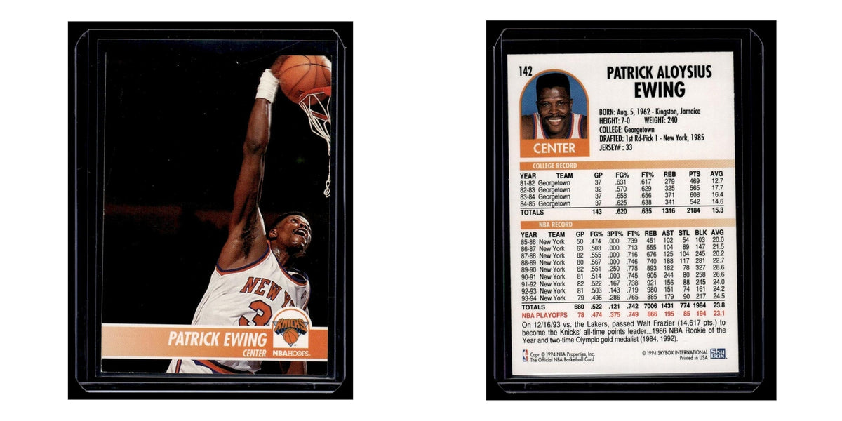 1994 Hoops Patrick Ewing Knicks #142