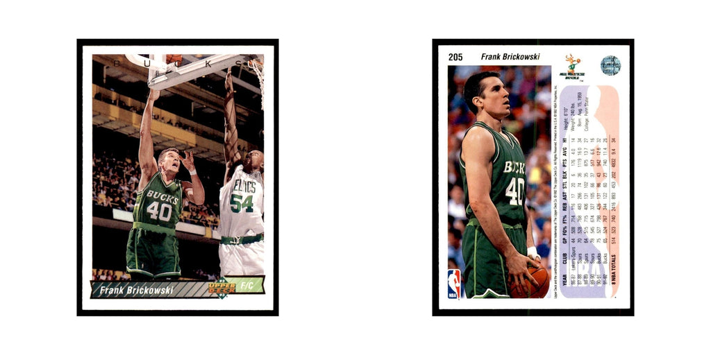 1992 Upper Deck Frank Brickowski Basketball Cards #205