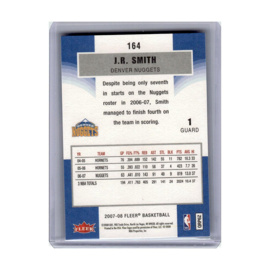 2007 Fleer J.R. Smith Nuggets #164