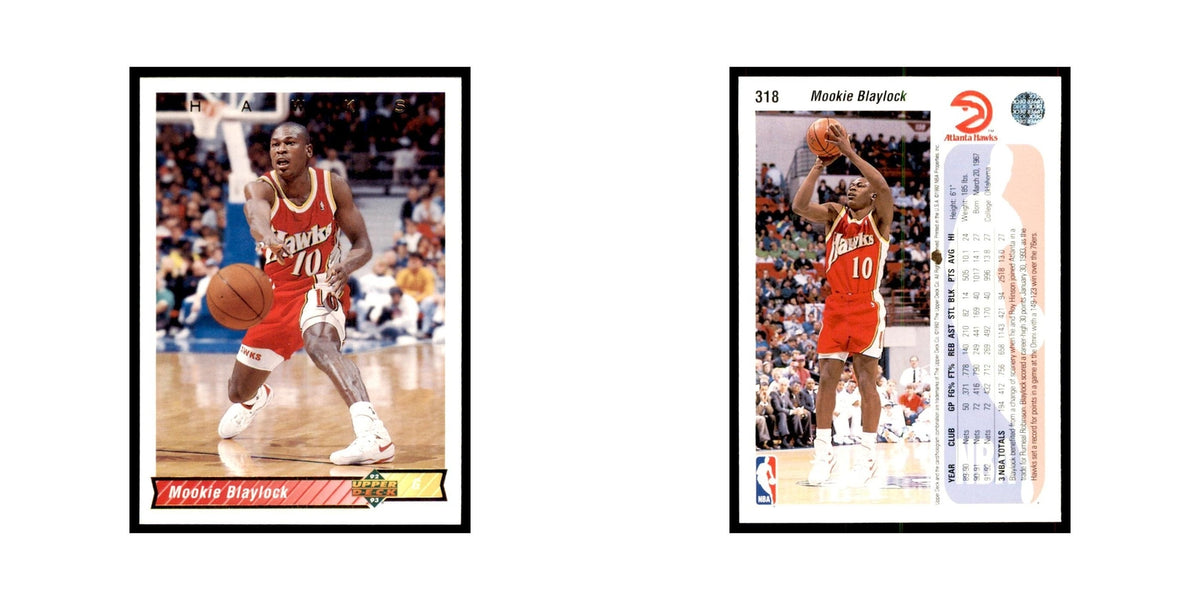 1992 Upper Deck Mookie Blaylock Basketball Cards #318