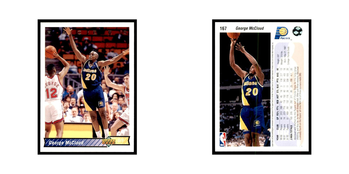 1992 Upper Deck George McCloud Basketball Cards #167