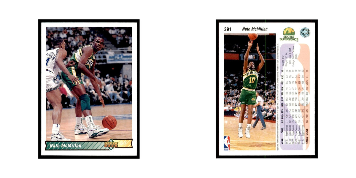 1992 Upper Deck Nate McMillan Basketball Cards #291