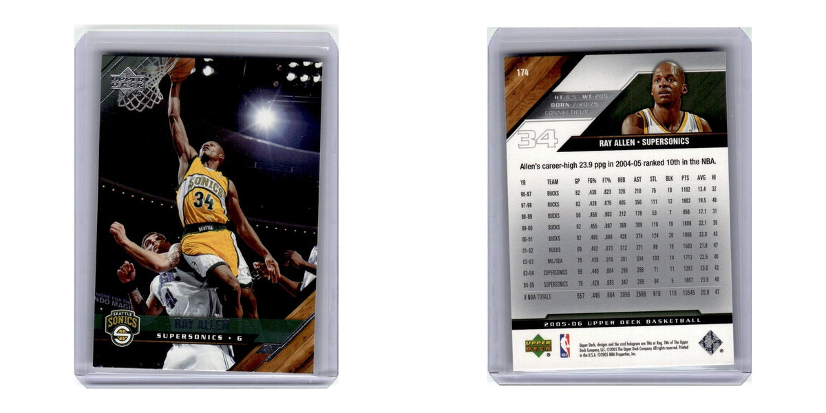 2005 Upper Deck Ray Allen Seattle SuperSonics #174