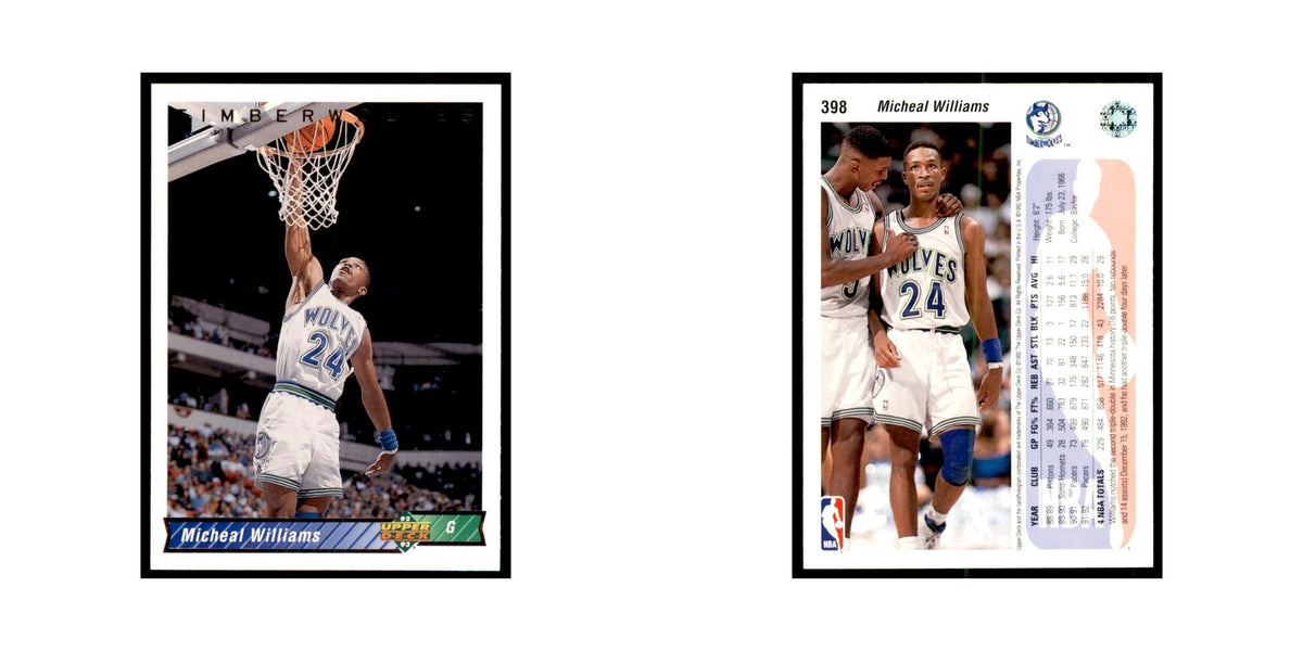 1992 Upper Deck Micheal Williams Basketball Cards #398